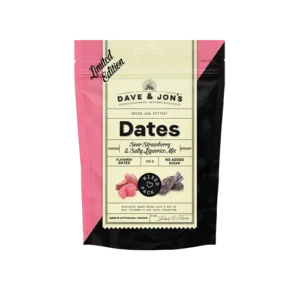Dave & Jon's Sour strawberry salty liquorice