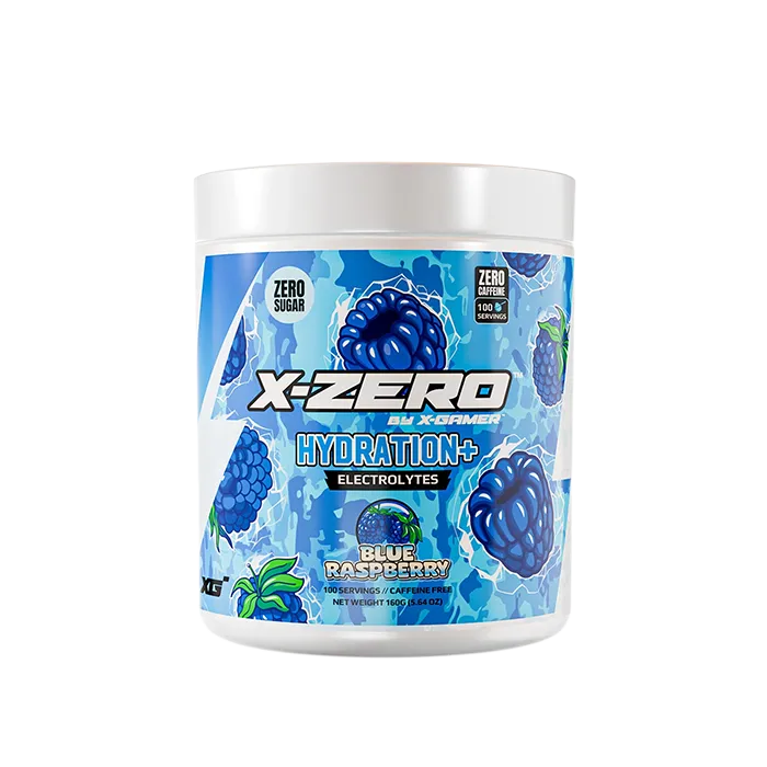 x-zero hydration+ blue raspberry