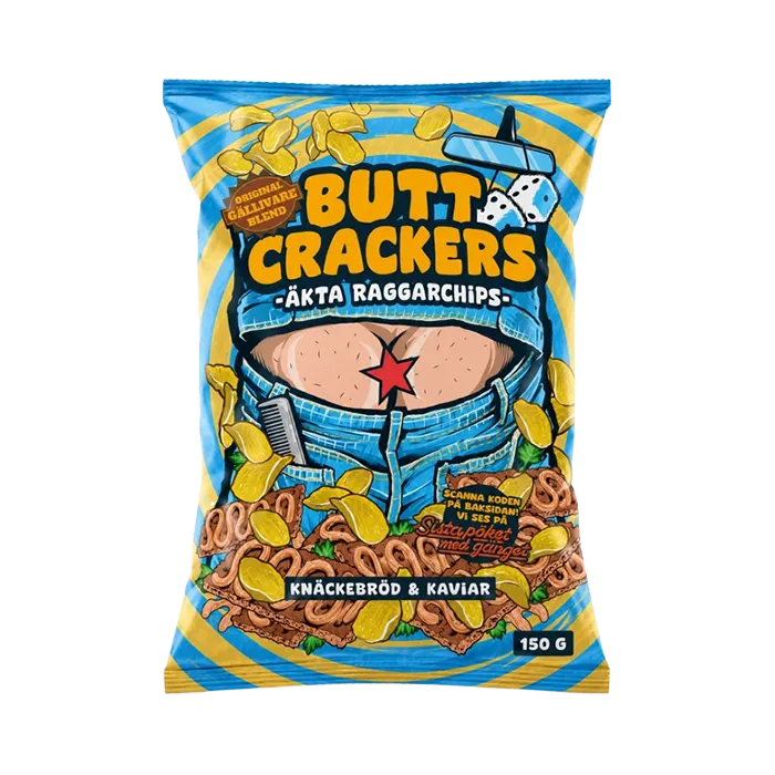 butt crackers knäckebröd och kaviar